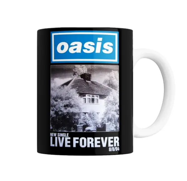 Taza de Cerámica Oasis Live Forever Single 1994