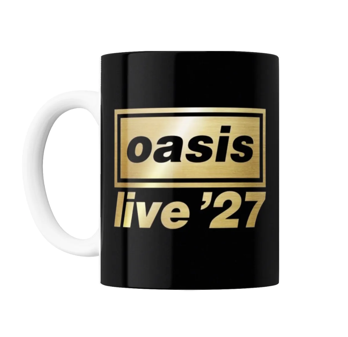 Taza de Cerámica Oasis Live 27 Logo Dorado - vista 2