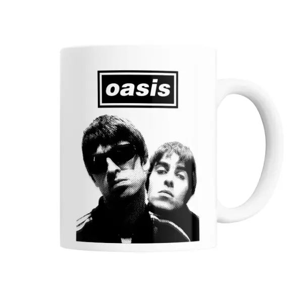 Taza de Cerámica Oasis Liam y Noel Gallagher