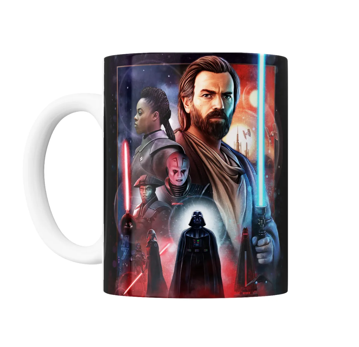 Taza de Cerámica Star Wars Obi-Wan Kenobi y Darth Vader - vista 2