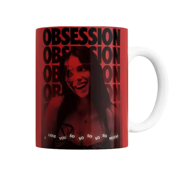 Taza de Cerámica Obsession Película Terror Sonrisa Roja