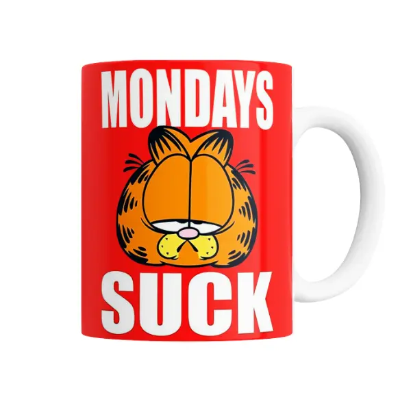 Taza de Cerámica Garfield Odio los Lunes