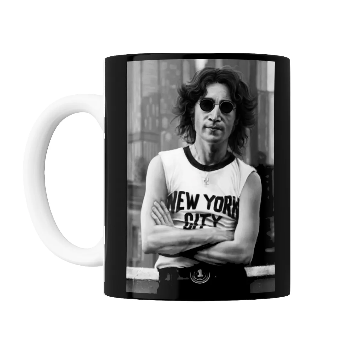 Taza de Cerámica The Beatles Retrato New York City - vista 2