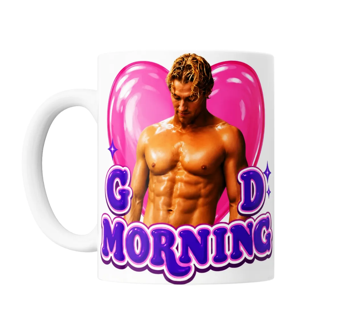 Taza de Cerámica Off Campus Good Morning Corazón Rosa - vista 2