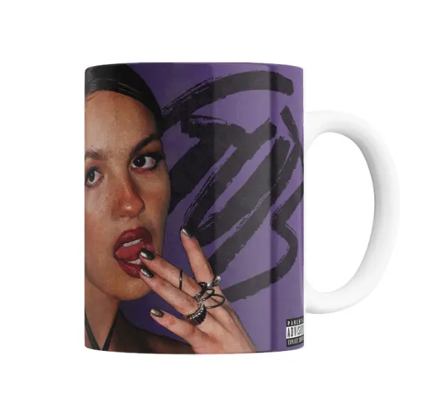 Taza de Cerámica Olivia Rodrigo Morado Explicit