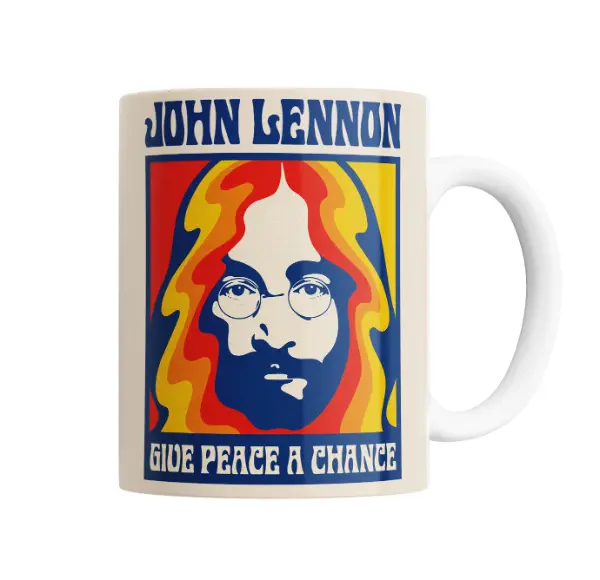 Taza de Cerámica The Beatles John Lennon Give Peace a Chance