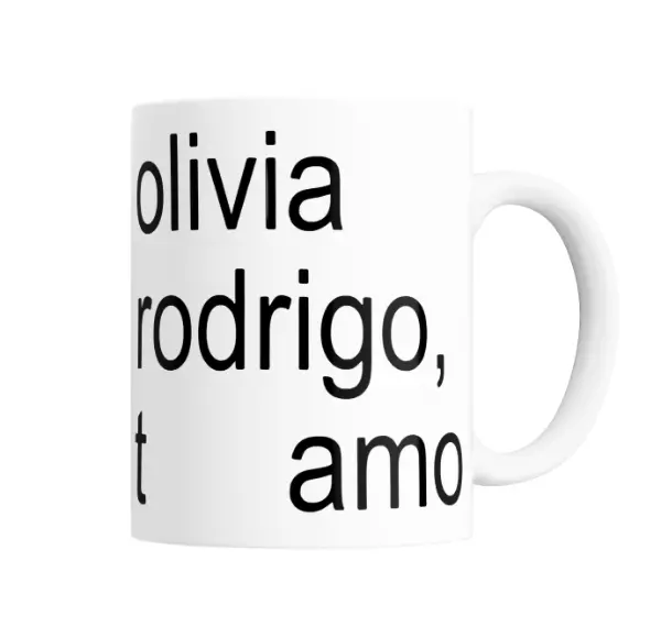 Taza de Cerámica Olivia Rodrigo Te Amo