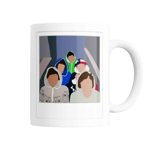 Taza de Cerámica One Direction Cinco Chicos con Capucha