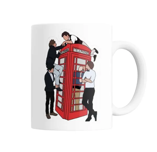 Taza de Cerámica One Direction Cabina Telefónica