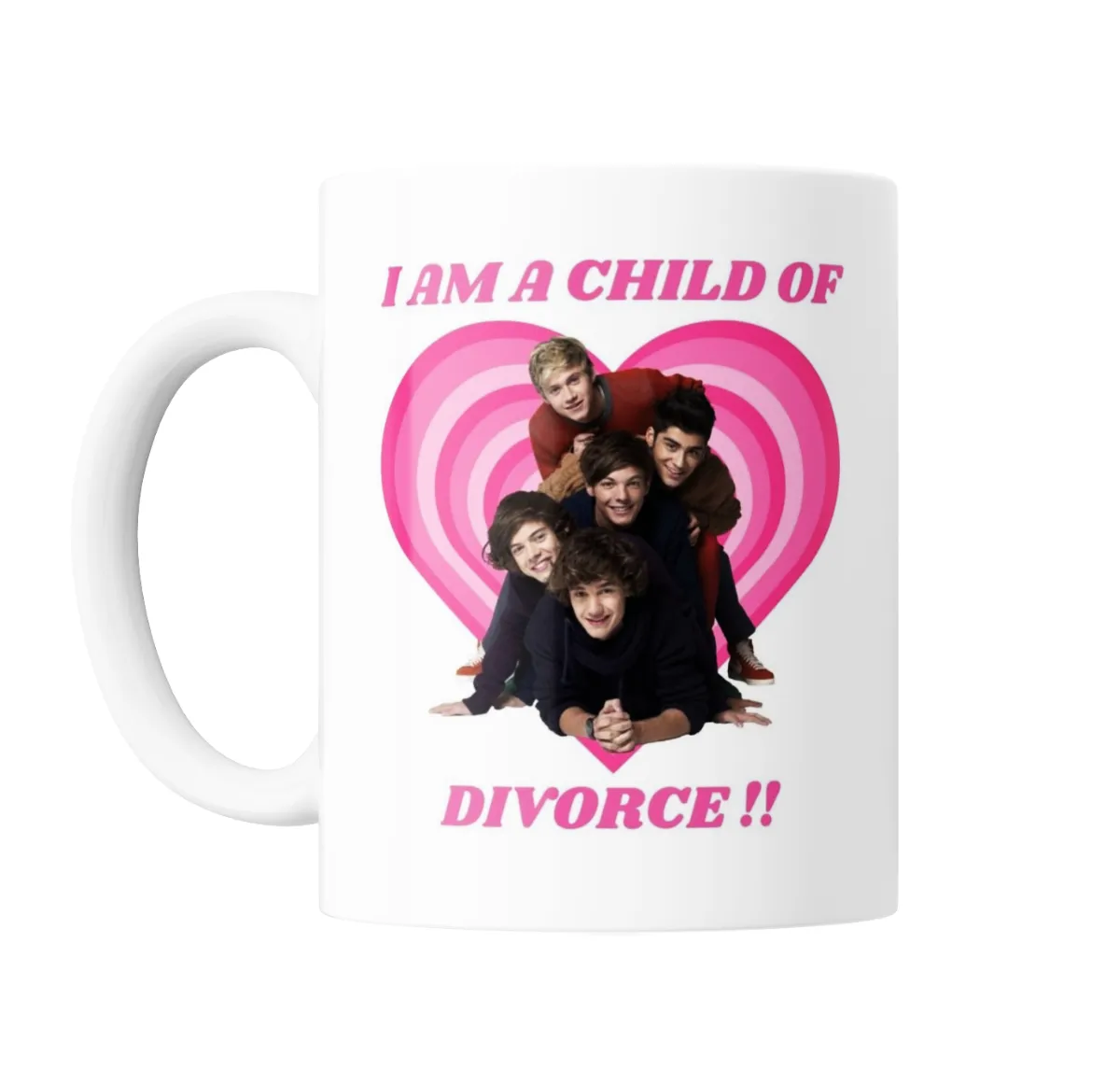 Taza de Cerámica One Direction I Am a Child of Divorce - vista 2