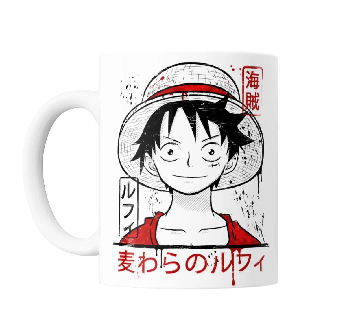 Taza de Cerámica One Piece Monkey D. Luffy Sketch - vista 2