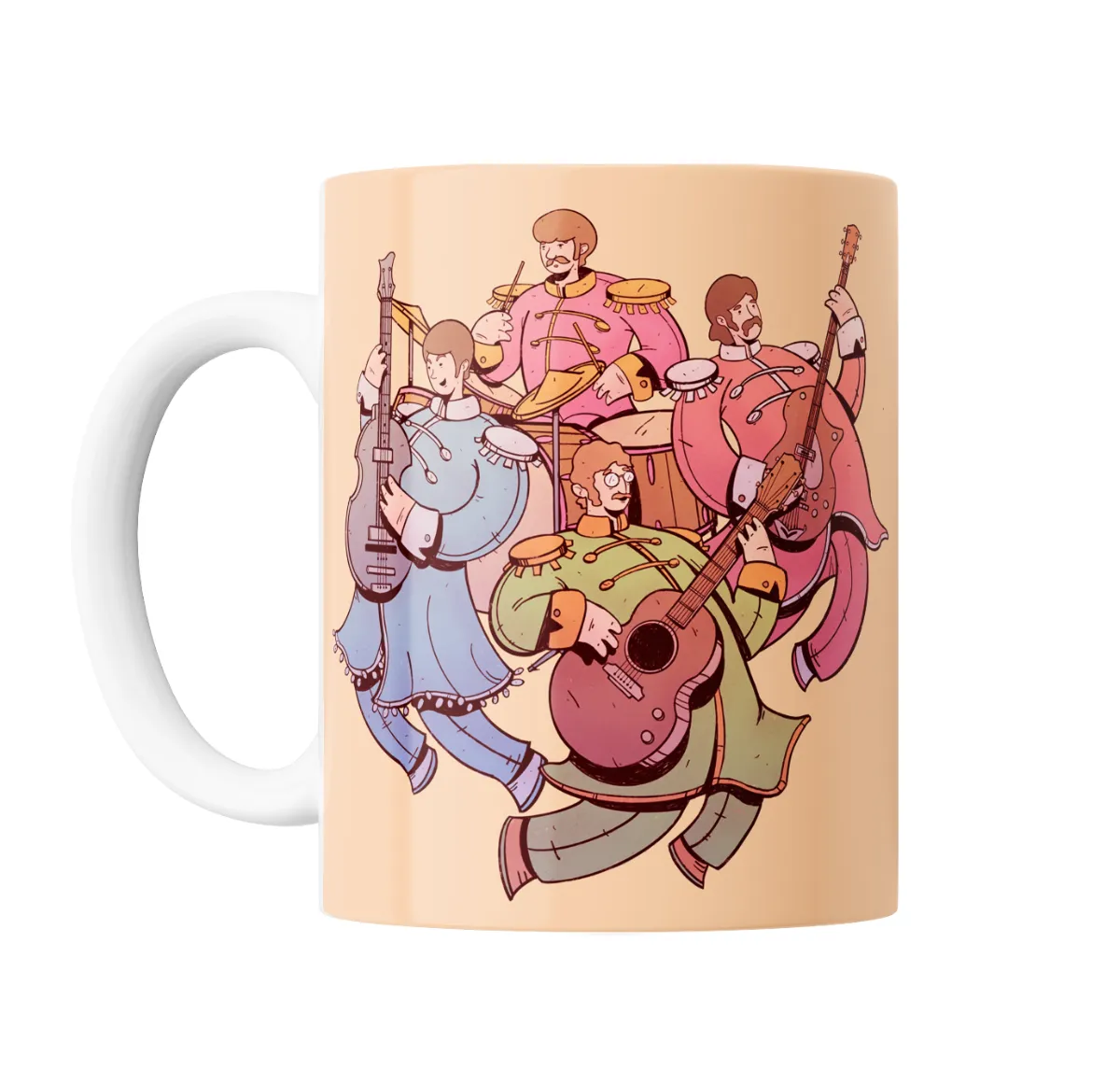 Taza de Cerámica The Beatles Sgt. Pepper Uniformes Coloridos - vista 2