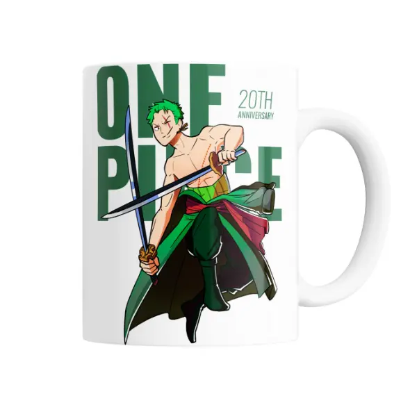 Taza de Cerámica One Piece Zoro 20th Anniversary