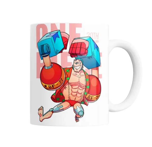 Taza de Cerámica One Piece Franky 20th Anniversary