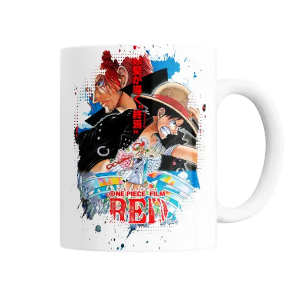 Taza de Cerámica One Piece Film Red Shanks y Luffy