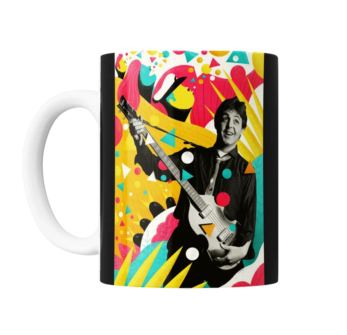 Taza de Cerámica The Beatles Músico con Bajo Pop Art - vista 2