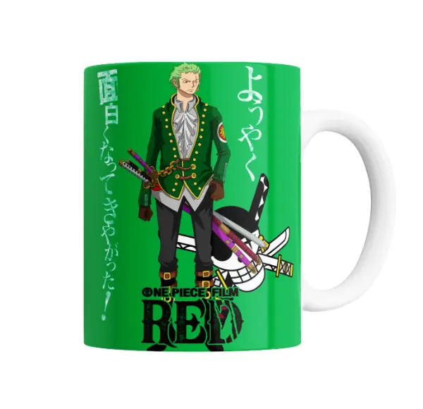 Taza de Cerámica One Piece Zoro Film Red