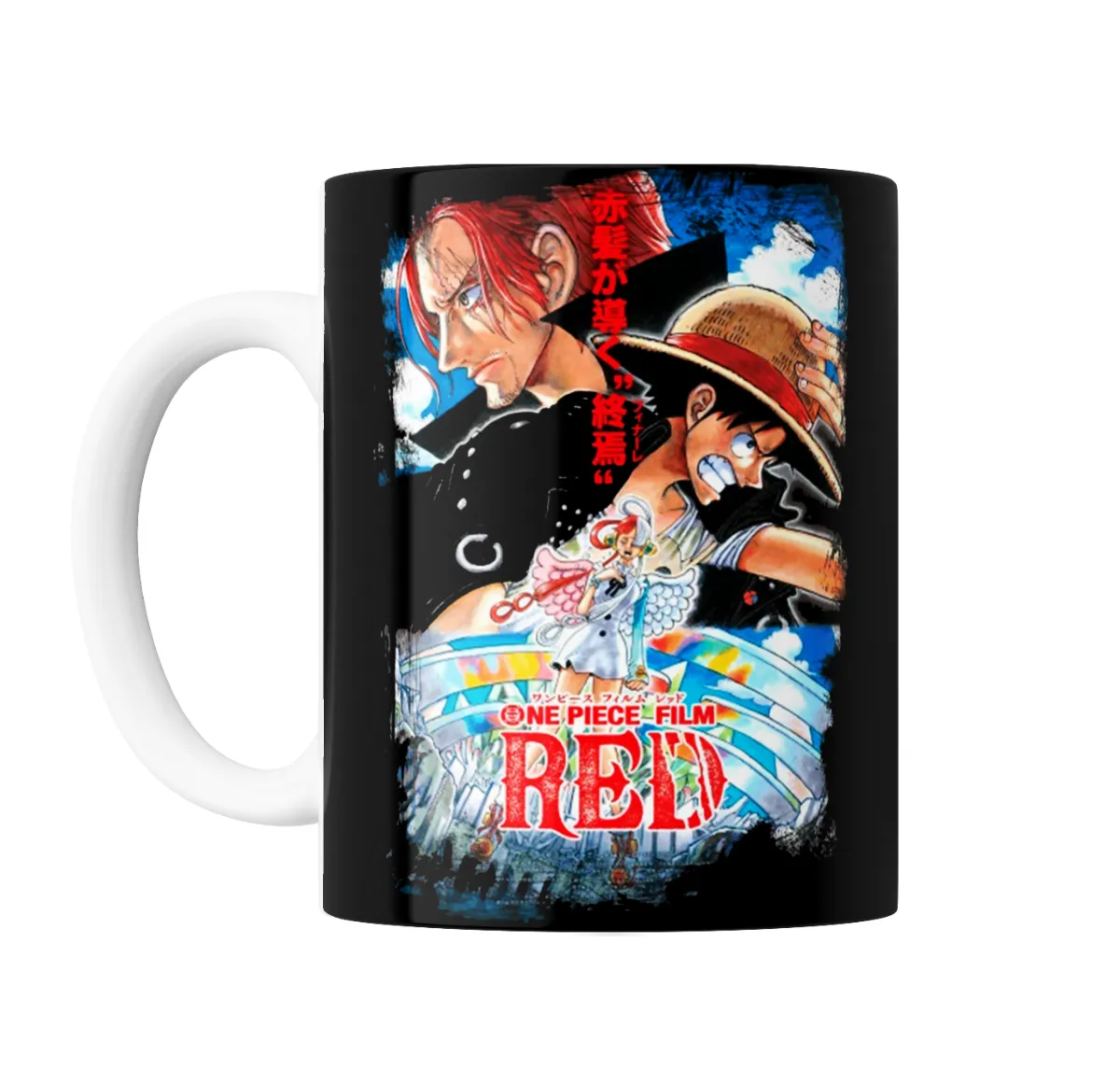 Taza de Cerámica One Piece Film Red Shanks y Luffy - vista 2