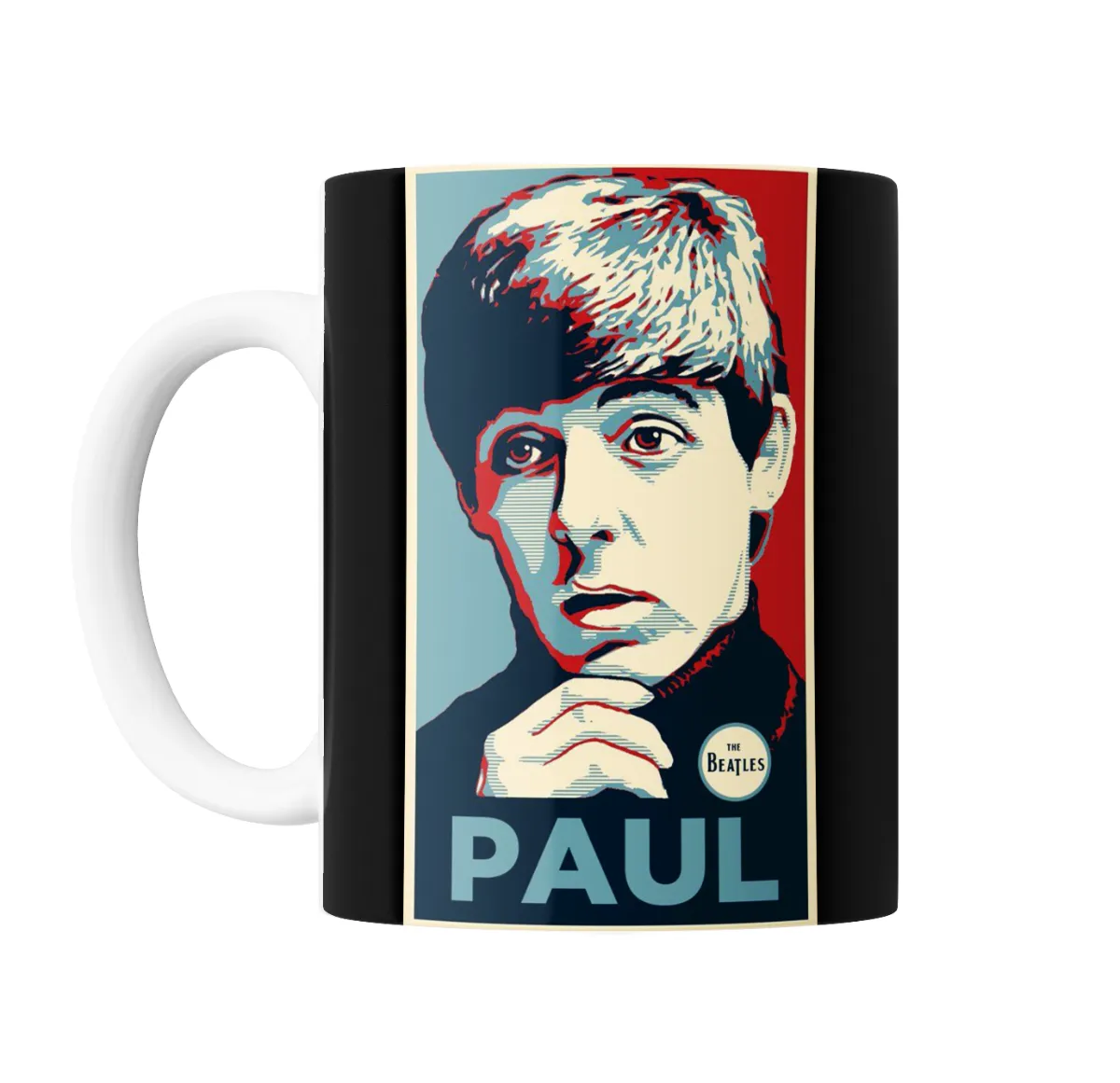 Taza de Cerámica The Beatles Paul McCartney Estilo Obama - vista 2