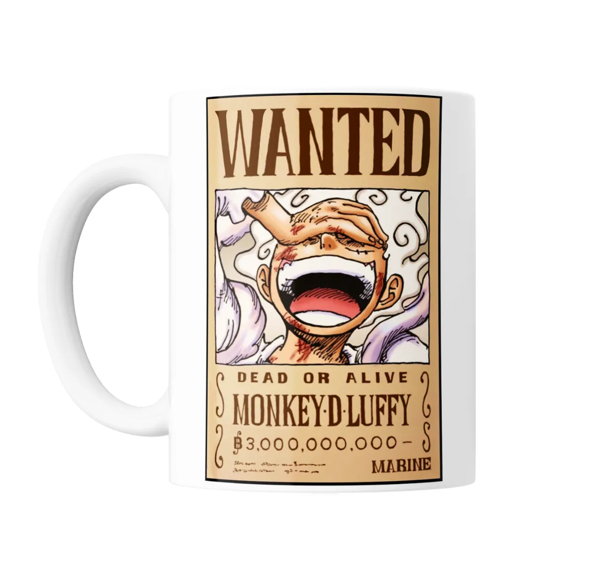 Taza de Cerámica One Piece Luffy Gear 5 Wanted - vista 2