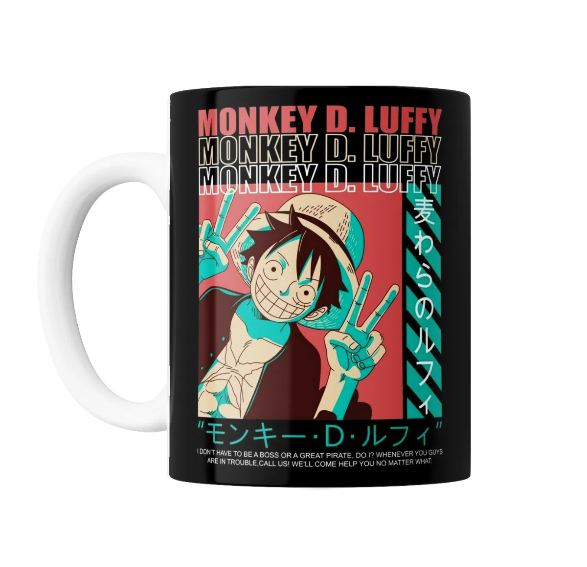 Taza de Cerámica One Piece Monkey D. Luffy Pose Victoria - vista 2