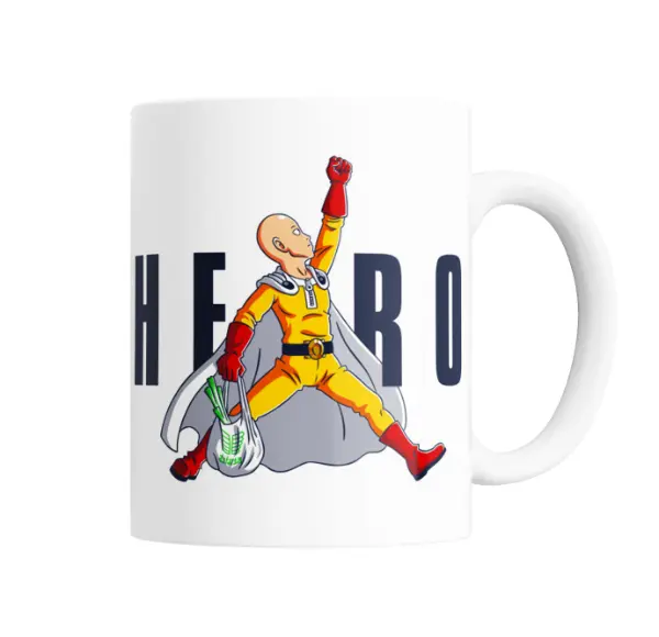 Taza de Cerámica One Punch Man Saitama Hero Estilo Jordan