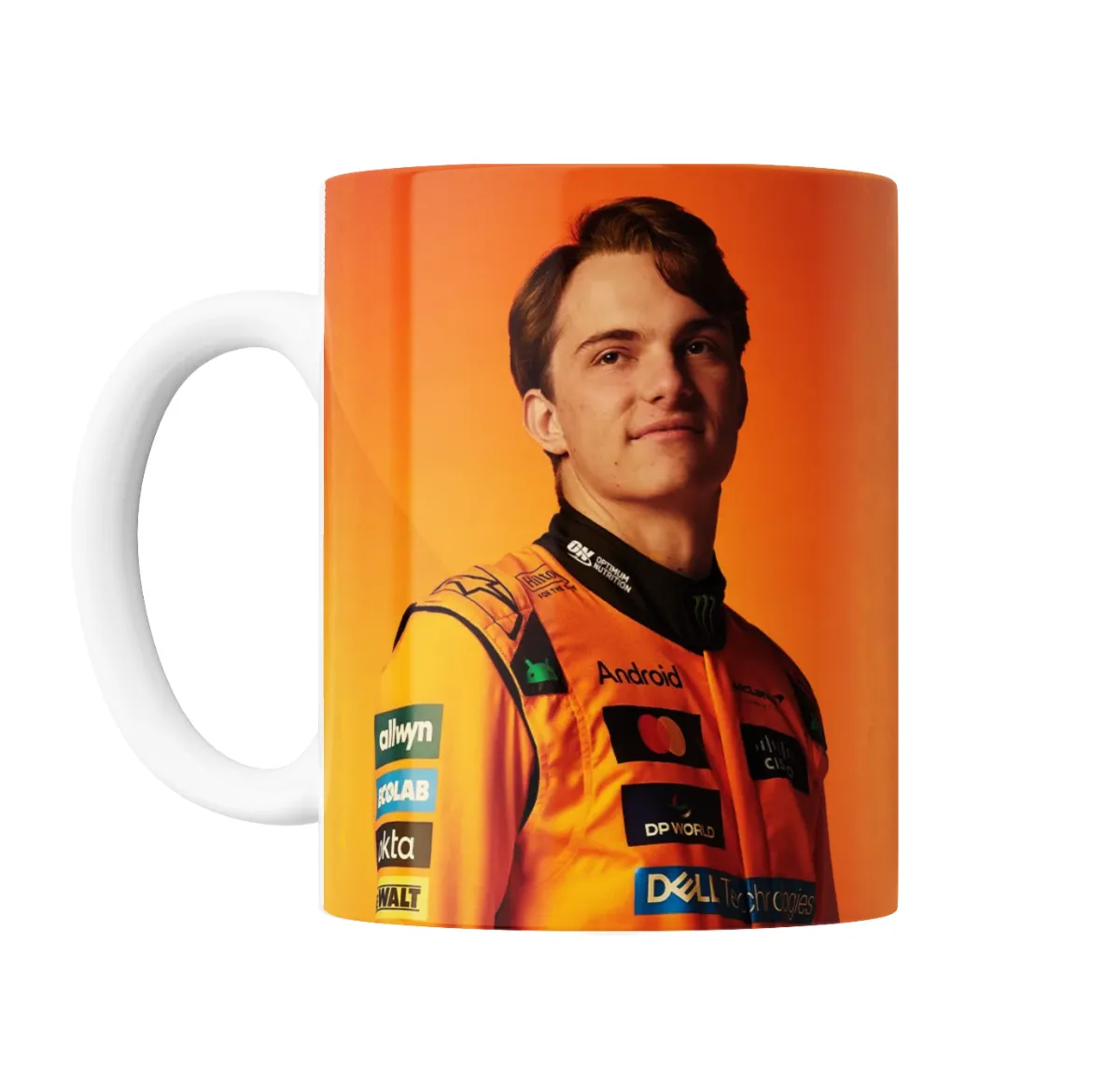 Taza de Cerámica Oscar Piastri McLaren Naranja - vista 2