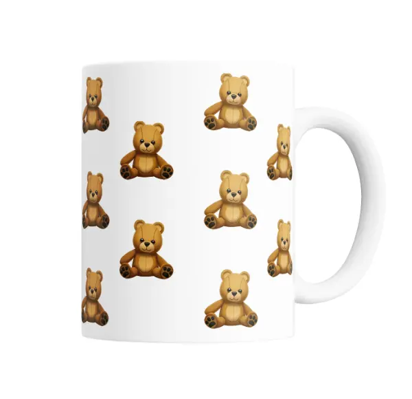 Taza de Cerámica Ositos de Peluche Pattern