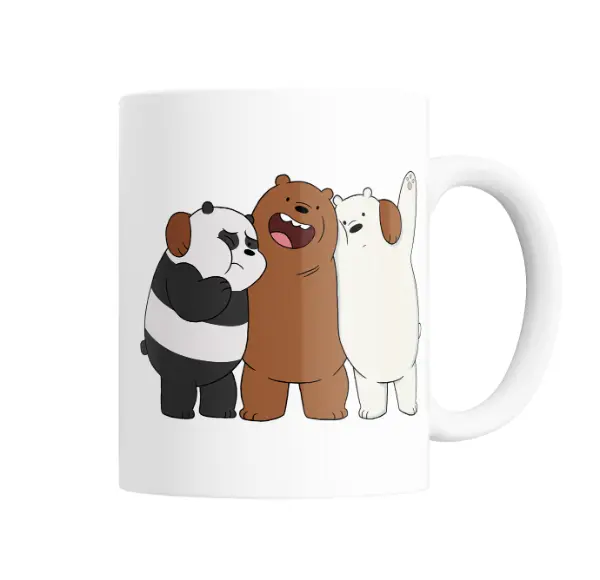 Taza de Cerámica Osos Escandalosos Grizzly Panda Polar