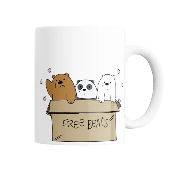 Taza de Cerámica Osos Escandalosos Free Bears en caja