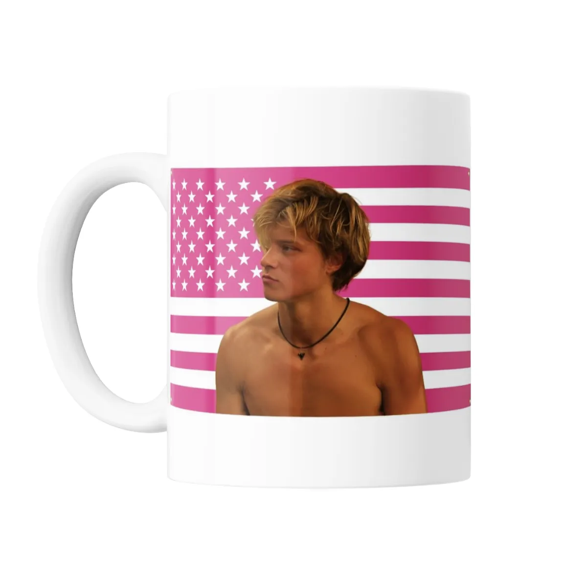Taza de Cerámica Outer Banks Bandera Rosa - vista 2