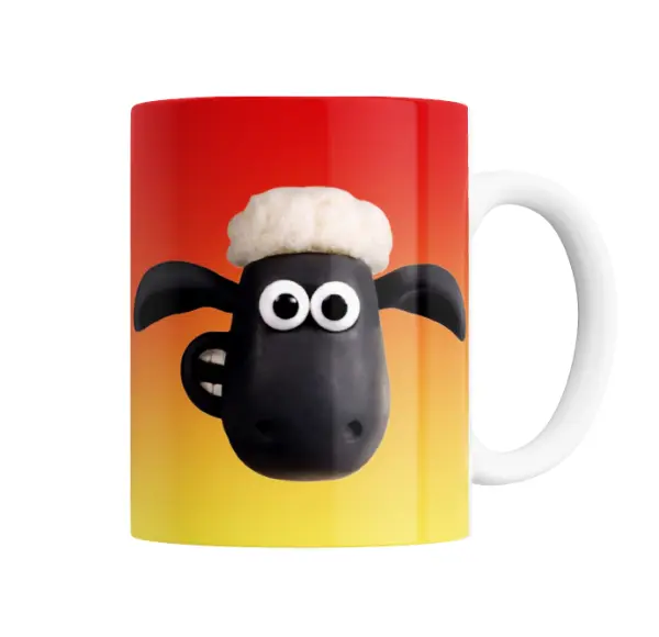 Taza de Cerámica Oveja Shaun Cara