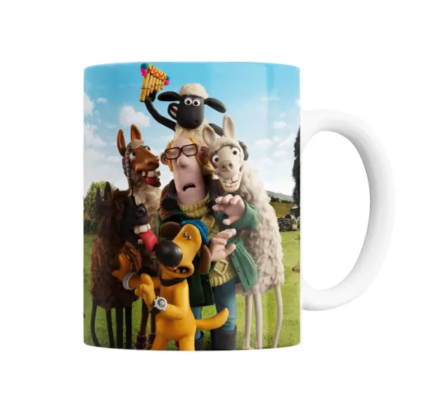 Taza de Cerámica Oveja Shaun Película Cuadrilla
