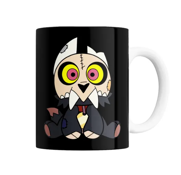 Taza de Cerámica Owl House Muñeco Cosido con Corbata