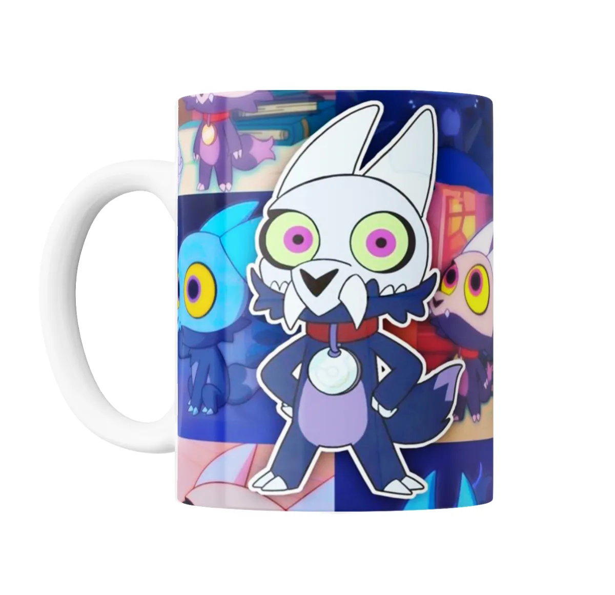 Taza de Cerámica Owl House Búho Ojos Verdes Collage - vista 2