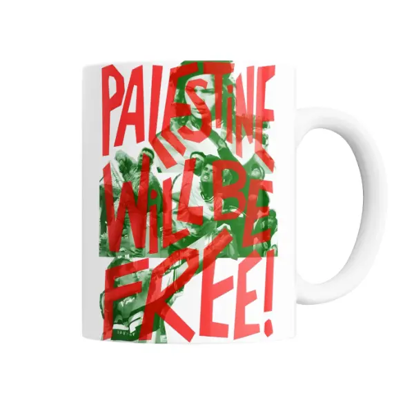 Taza de Cerámica Palestina Will Be Free Rojo y Verde