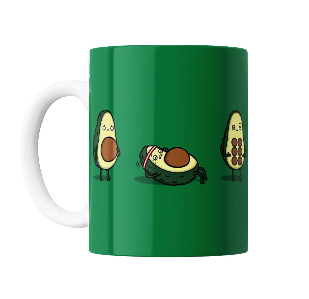 Taza de Cerámica Paltas Kawaii con Vincha - vista 2