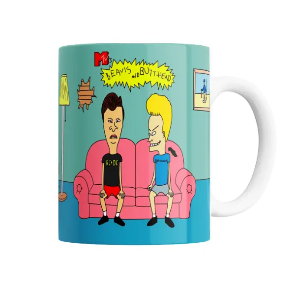 Taza de Cerámica Beavis and Butthead en el Sillón
