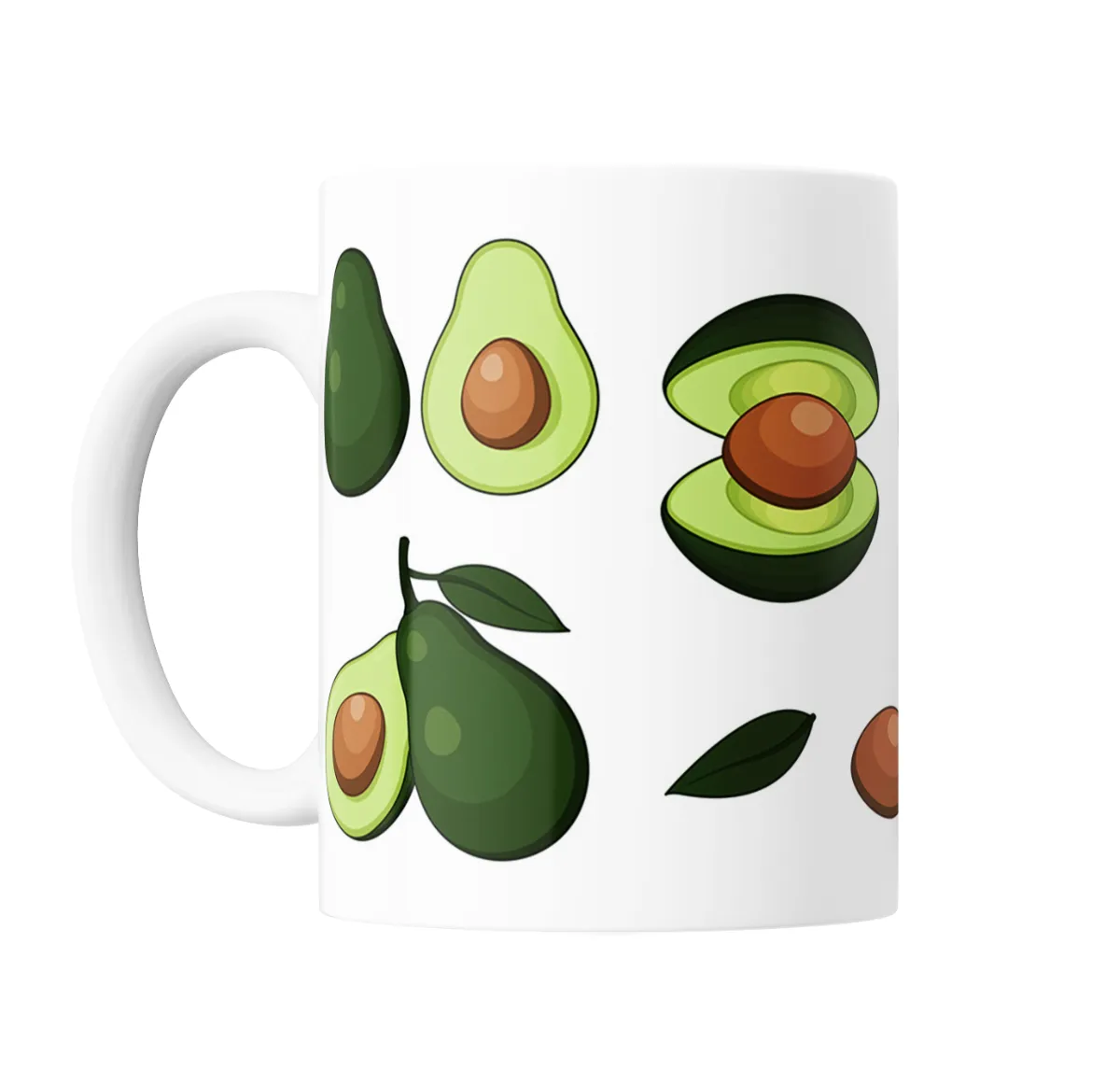 Taza de Cerámica Paltas Palta Entera y Partida Diseño - vista 2