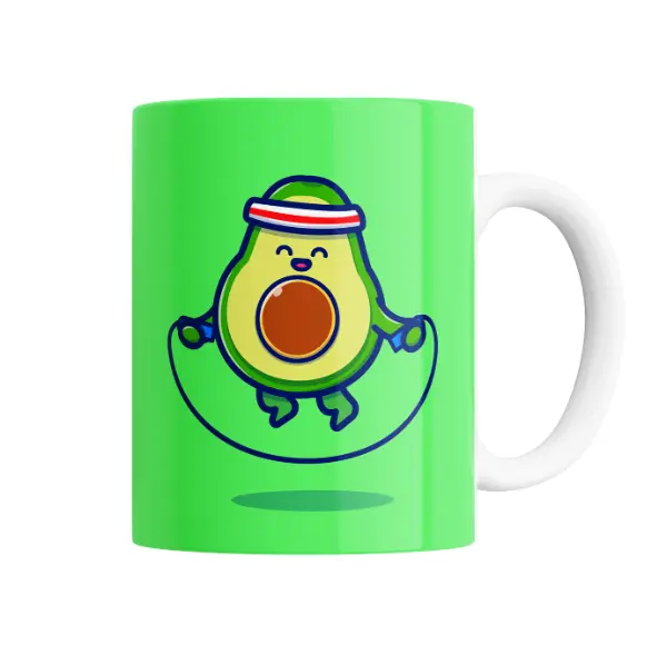 Taza de Cerámica Palta Saltando la Cuerda