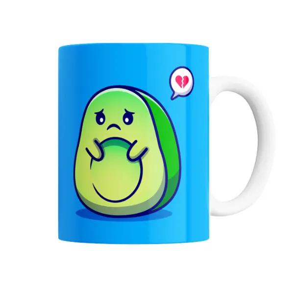 Taza de Cerámica Palta Triste Corazón Roto