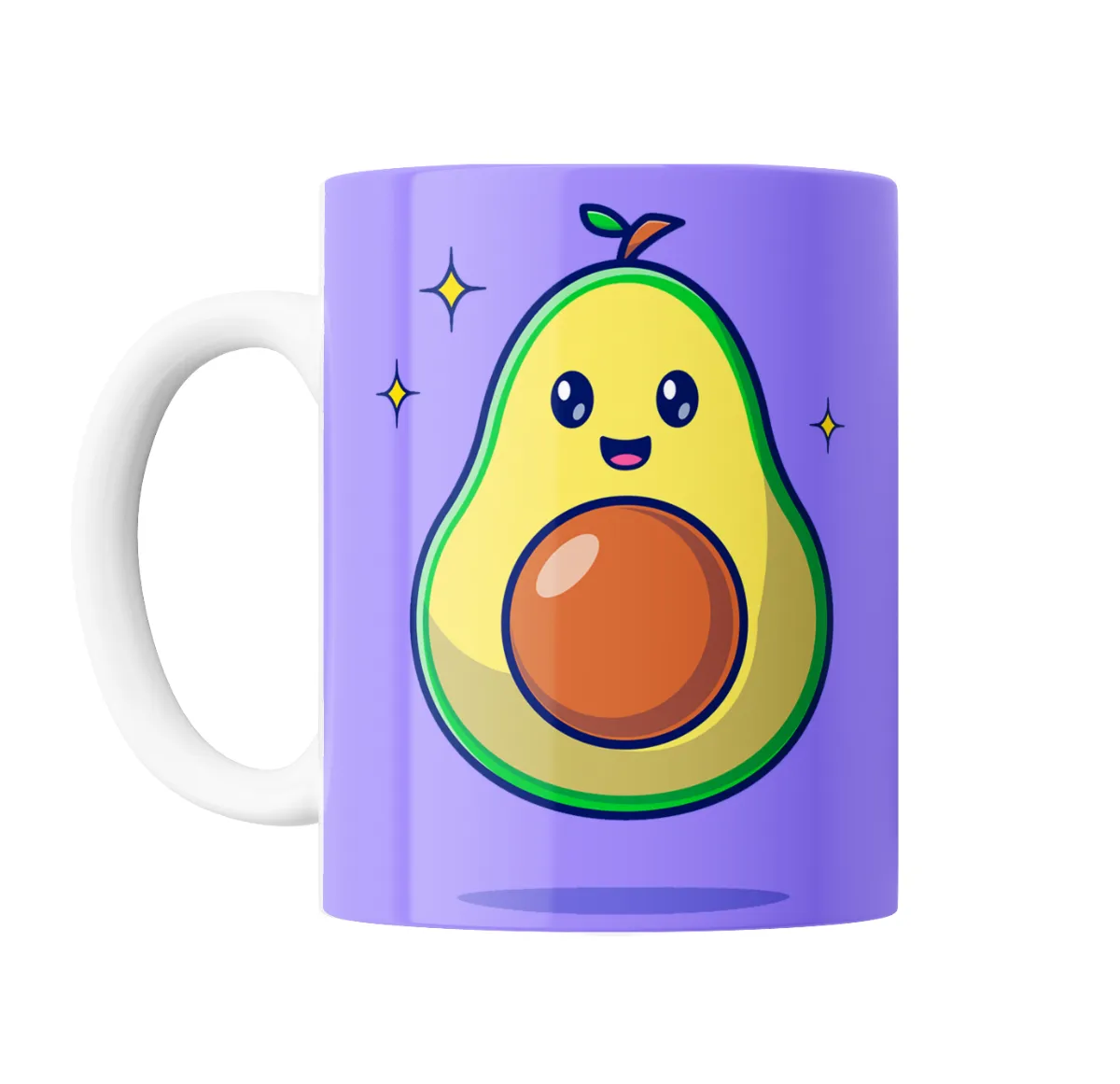 Taza de Cerámica Palta Kawaii Violeta - vista 2