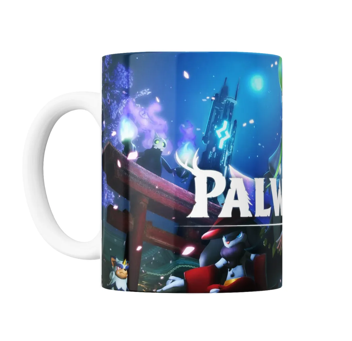 Taza de Cerámica Palworld Mascotas y Personaje Femenino - vista 2