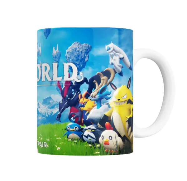 Taza de Cerámica Palworld Mundo Abierto Criaturas