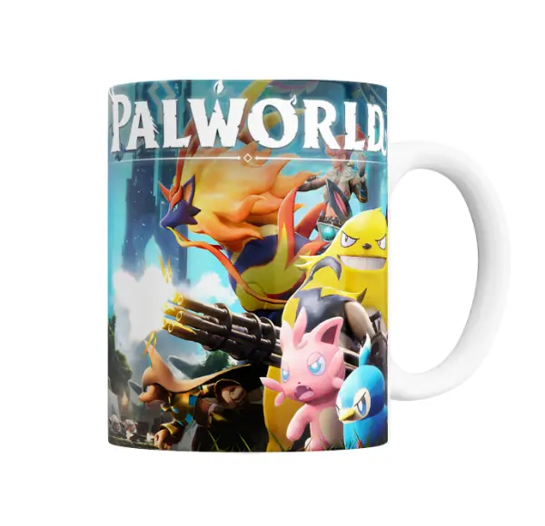 Taza de Cerámica Palworld Pals y Gunner