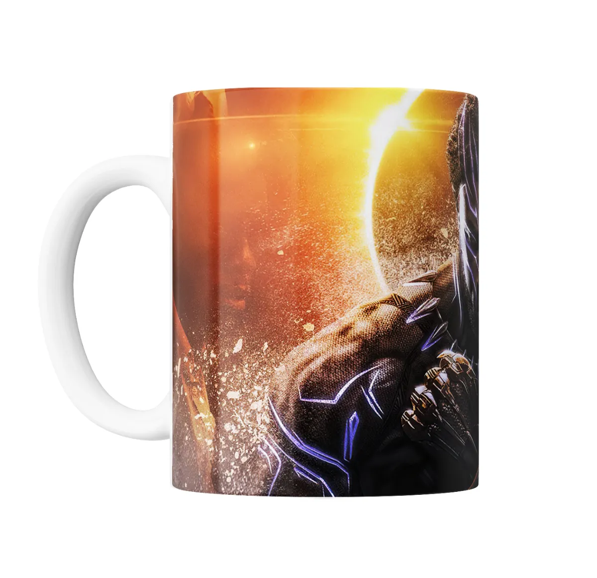 Taza de Cerámica Pantera Negra Wakanda Armadura Dorada - vista 2