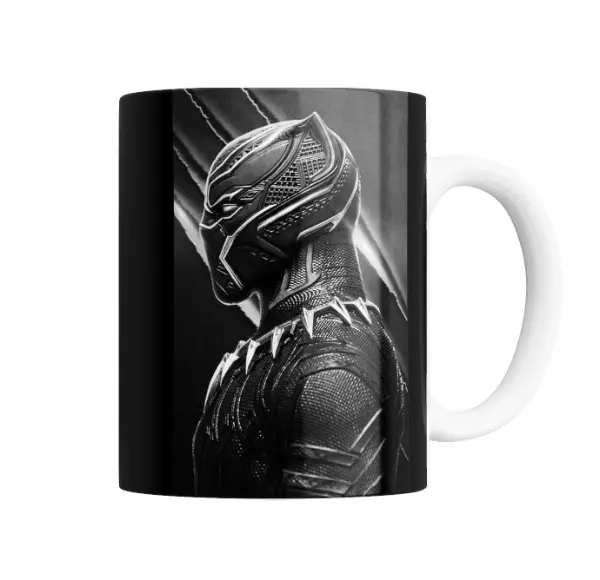 Taza de Cerámica Pantera Negra Traje Stealth