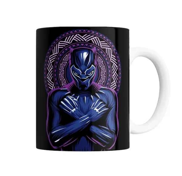 Taza de Cerámica Pantera Negra Wakanda Mandala