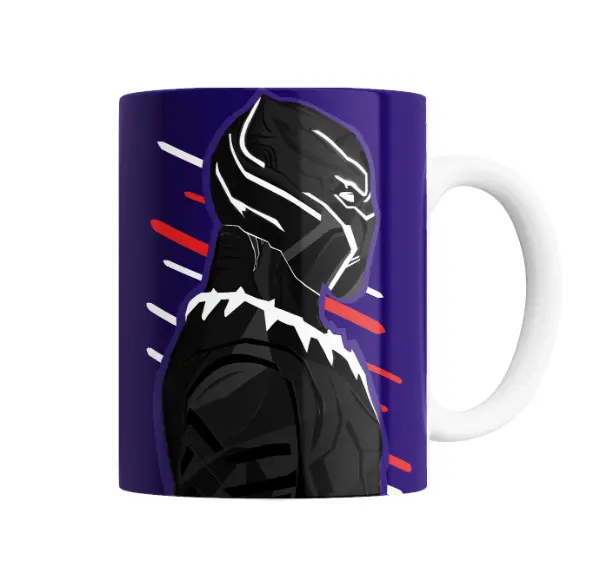 Taza de Cerámica Pantera Negra Marvel Traje Violeta