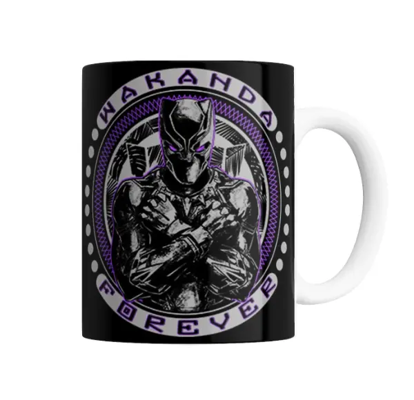 Taza de Cerámica Pantera Negra Wakanda Forever